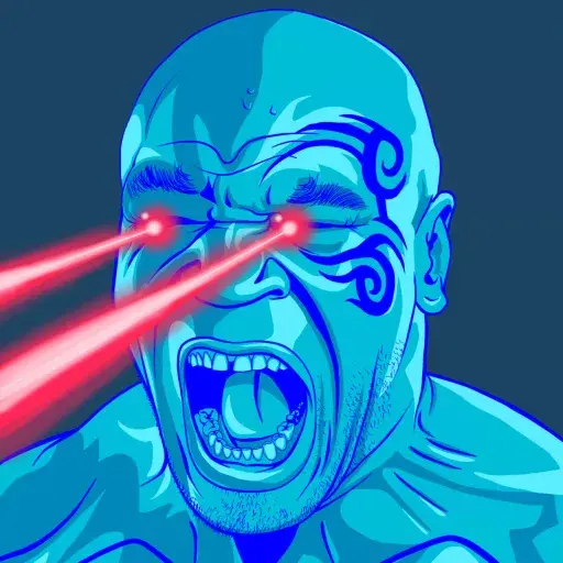 Ojos lasers Mike Tyson