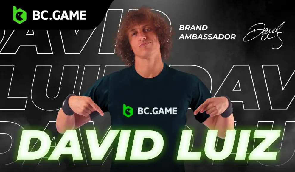 El futbolista brasileño David Luiz es ahora embajador de la marca BC.GAME